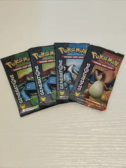 Pokemon TCG Generations Booster Pack 4x English Blastoise Charizard Venusaur - Image 3