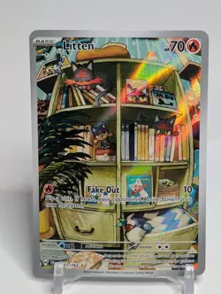 Litten 167/162 Pokemon: Temporal Forces Illustration Rare - Near Mint - Image 1