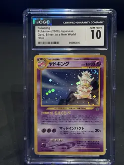 Slowking Holo #199 Japanese Neo Genesis 2000 Pokemon CGC 10 w Swirl 👑 🌀 - Image 2