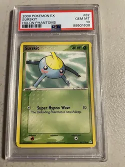2006 Pokemon EX Holon Phantoms Surskit 82/110 PSA 10 - Image 1