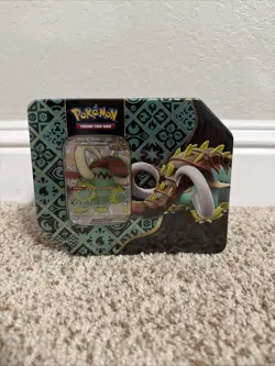 Pokemon TCG Paldean Fates Great Tusk Ex Tin - Image 1