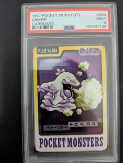 1997 POCKET MONSTERS #088 GRIMER CARDDASS PSA9 - Image 1