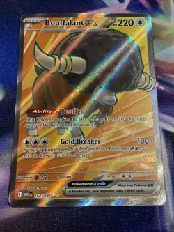 Pokemon TCG Bouffalant ex 162/086 Double Rare Full Art White Flare NM/M - Image 1