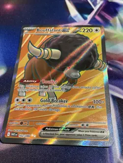 Pokemon TCG Bouffalant ex 162/086 Double Rare Full Art White Flare NM/M - Image 2