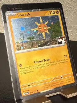 Pokemon TCG Solrock Cosmos Holo Prize Pack Series 8 MEG 075/132 NM - Stamped - Image 2