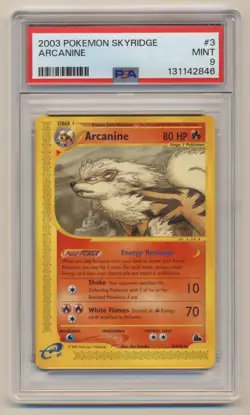 PSA 9 Pokemon Skyridge Rare Arcanine 3/144 MINT Condition!! - Image 1