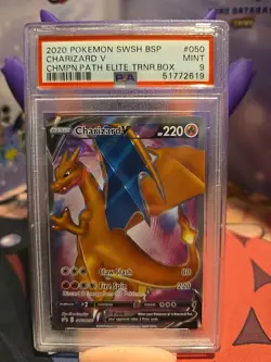 2020 Pokemon Charizard V SWSH050 SWSH: Sword & Shield Black Star Promo - PSA 9 - Image 1