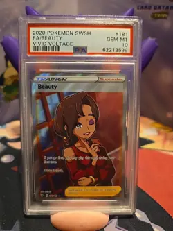 2020 POKEMON SWORD & SHIELD VIVID VOLTAGE #181 FULL ART/BEAUTY PSA 10 - Image 1