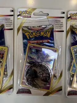 Lot of 3 - Pokemon Astral Radiance Swampert Toxel Oricorio Premium blister packs - Image 2