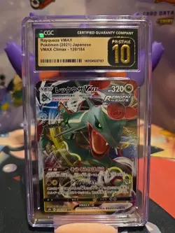 2021 Pokemon VMAX Climax Holo Rayquaza VMAX #120/184 CGC Pristine 10 - Image 1