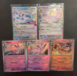 Pokemon Tcg Pokeball Ex Mixed Lot Glaceon Espeon Flareon Sylveon English - Image 1