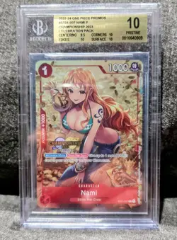 One Piece Championship CS 2023 Celebration Pack Nami ST01-007 *BGS PRISTINE 10* - Image 1