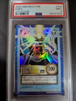 2000 ONE PIECE CARDDASS CHB #S36 KRIEG 4TH STAGE PSA9 - Image 1