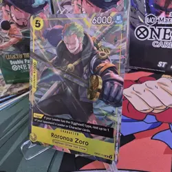 Roronoa Zoro Op07-113 Alt Art Foil One Piece Tcg ENG Illustration Box Promo - Image 3