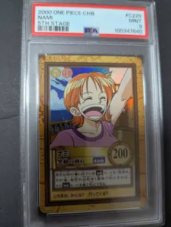 2000 ONE PIECE CHB #C229 NAMI 5TH STAGE PSA9 - Image 1
