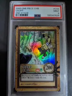 2000 ONE PIECE CARDDASS CHB #C44 USOPP 2ND STAGE PSA9 - Image 1
