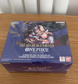 One Piece Card Game Booster Box The Azure Sea's Seven OP-14 Sealed - Slight Tear - Image 1