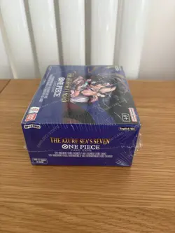 One Piece Card Game Booster Box The Azure Sea's Seven OP-14 Sealed - Slight Tear - Image 2