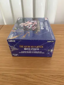One Piece Card Game Booster Box The Azure Sea's Seven OP-14 Sealed - Slight Tear - Image 4