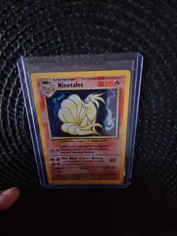 Pokemon Base Set Holo Rare TCG Card Ninetales 12/102, 1999 - Image 3