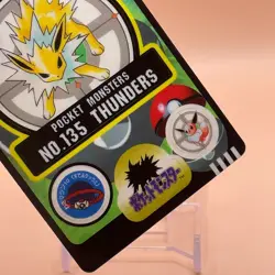 Jolteon Near MINT TCG Pokemon Sealdass Card BANDAI 1997 Japanese Nintendo F/S - Image 3