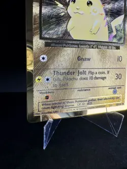 Pokemon 2021 Celebrations Pikachu Gold Metal Promo Card #58/102 - Image 4