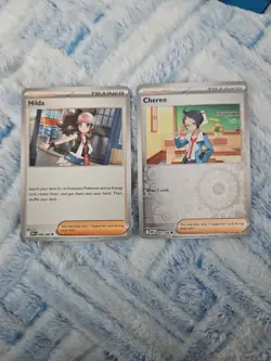 X2 Cheren + Hilda Uncommon SV: White Flare 081 & 084 English Pokemon Card - Image 1