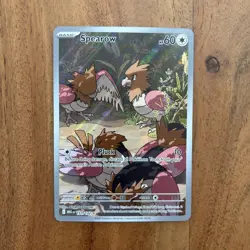 Pokemon TCG Spearow 151/132 Illustration Rare Mega Evolution NM Card - Image 1