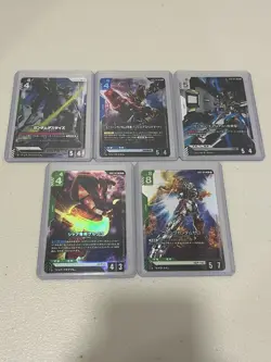 Gundam Card Game Japanese Rare Cards Lot - Image 1