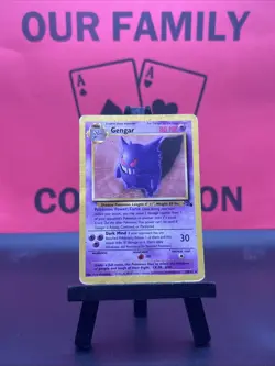 Gengar 20/62 Rare Fossil Non Holo Vintage Pokemon Card HP - Image 1