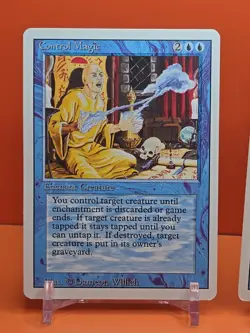 🔵🔵🔵 (2) 1994 MAGIC The Gathering CONTROL MAGIC REVISED 3RD EDITION PLAYED - Image 2