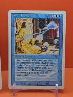 🔵🔵🔵 (2) 1994 MAGIC The Gathering CONTROL MAGIC REVISED 3RD EDITION PLAYED - Image 3