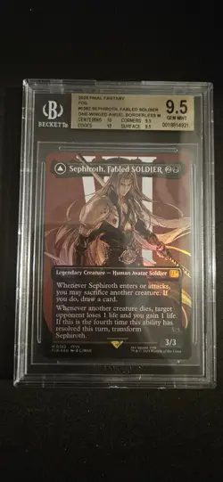 Sephiroth Fabled Soldier Borderless Foil (0382) Final Fantasy BGS 9.5 - Image 1
