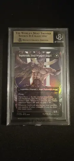 Sephiroth Fabled Soldier Borderless Foil (0382) Final Fantasy BGS 9.5 - Image 2