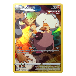 Pokemon Rockruff TG07/TG30 Silver Tempest sword & Shield Holo Rare Card - Image 1