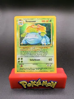 Pokemon TCG Venusaur Base Set 15/102 Holo Unlimited Holo Rare LP/MP - Image 1