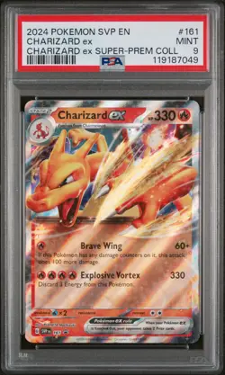 2024 POKEMON SVP EN-SV BLACK STAR PROMO #161 CHARIZARD EX PSA 9 - Image 1