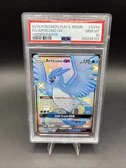 2019 Pokemon ARTICUNO GX SV54/SV94 Hidden Fates Shiny Vault Holo ENG PSA 10 - Image 1