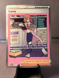 Pokemon TCG Lacey 175/131 Sv Prismatic Evolutions SIR Full Art Holo Trainer NM/M - Image 1