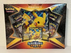 Pokemon TCG Shining Fates Pikachu V Collection Box Factory Sealed - Image 1