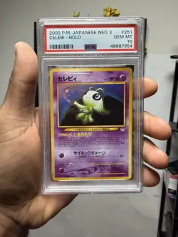 2000 POKEMON JAPANESE NEO 3 #251 CELEBI-HOLO PSA 10 - Image 1