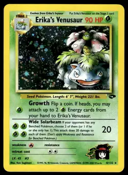Pokemon TCG Gym Challenge #004/132 Erika's Venusaur LP+ (Scratches) - Image 1