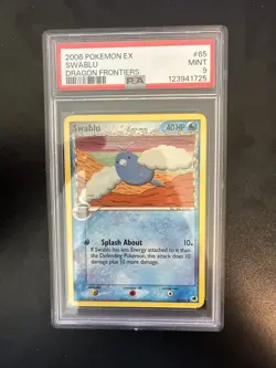 Pokemon TCG Swablu EX Dragon Frontiers 65/101 Regular Common PSA 9 - Image 1