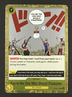 You re the One Who Should Disappear R OP06-115 PRB-02 Foil One Piece English NM - Image 1