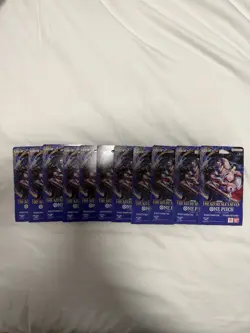 One Piece OP-14 The Azure Sea’s Seven Sleeved Booster Pack Lot Of 11 - Image 1