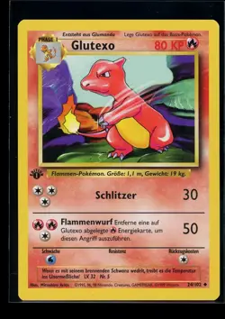 Charmeleon Pokemon Card German Base Set #4/17 1st Edition NM - Image 1