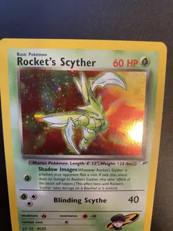 Pokemon TCG Cards Rocket's Scyther 13/132 Gym Heroes Holo Rare. NM - Image 4