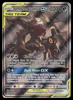 Pokemon Cards Umbreon & Darkrai GX SM241 SM Black Star Promos Promo NM - Image 1