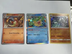 TCG Pokemon Card Lot: 2017 Lucario 71/147, Ludicolo 37/159 and Charmeleon 12/94 - Image 1