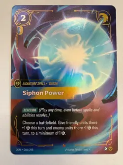 RIFTBOUND ORIGINS SIPHON POWER CARD #266/298 - Image 1
